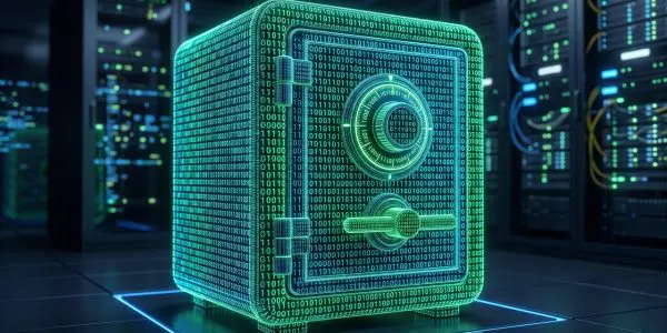 A safe built from streams of binary digits in a data hall