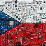 Czech Republic quantum computing companies, the Czech flag rendered in circuit boards