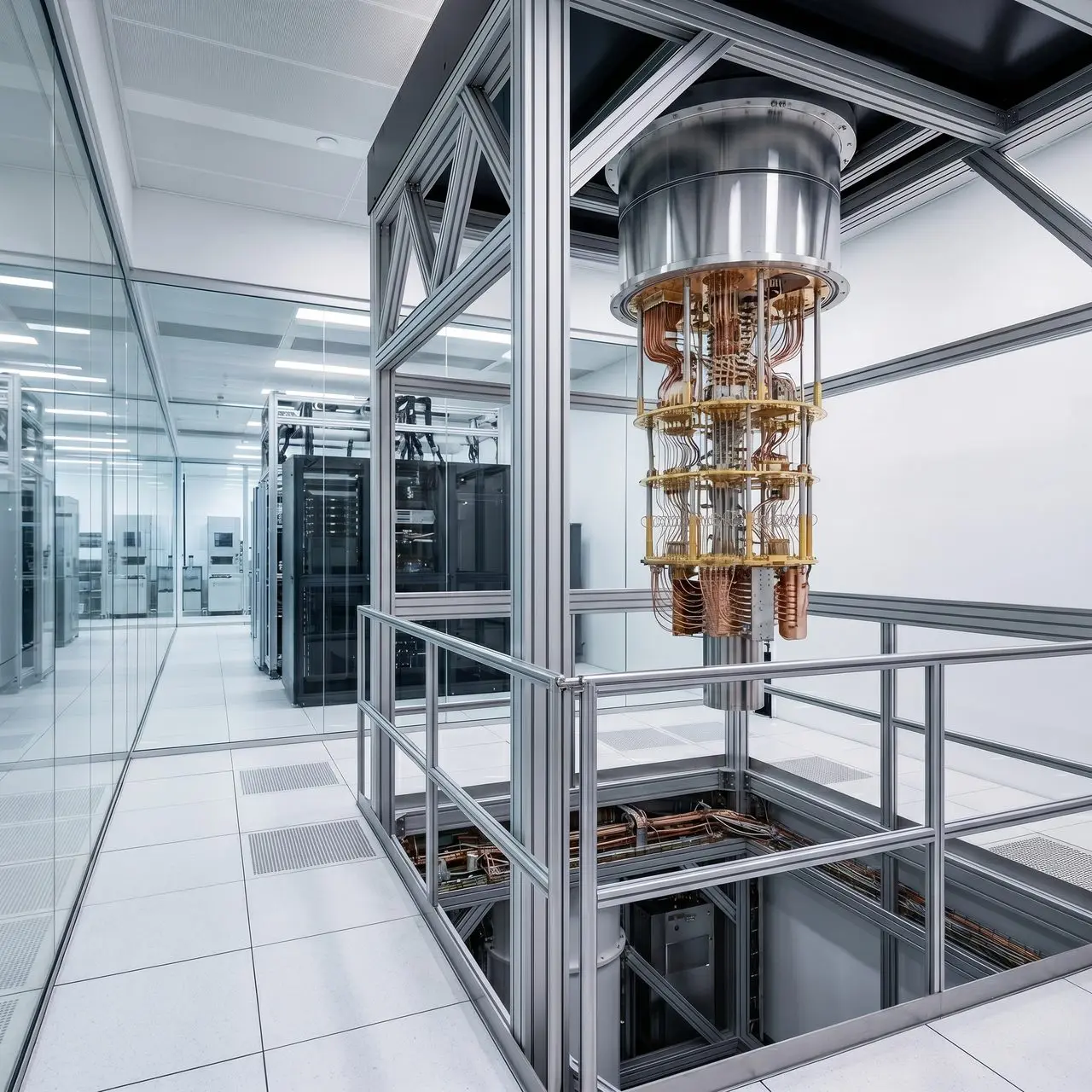A quantum computer's dilution refrigerator