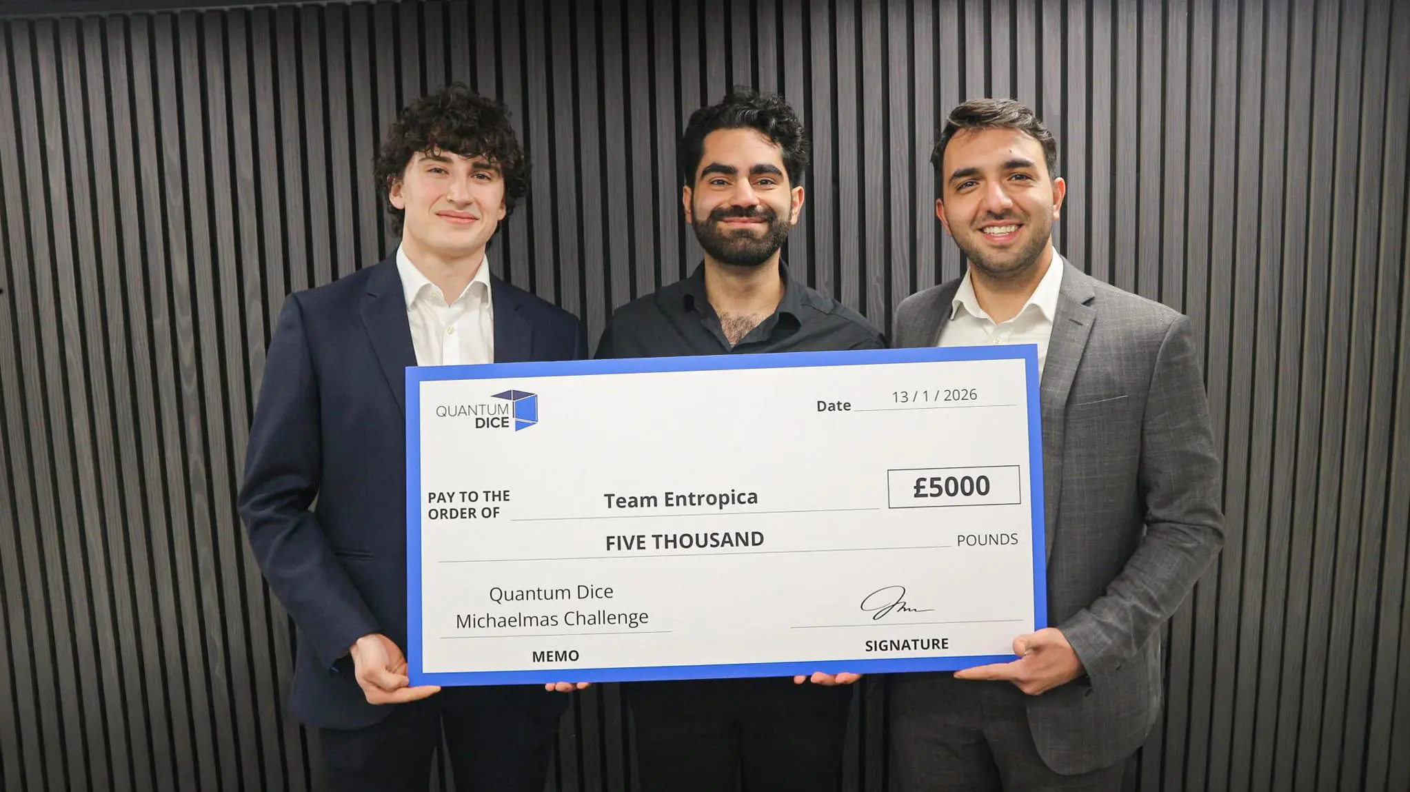 Quantum Dice Michaelmas Challenge: Students Tackle Risk, Energy & AI