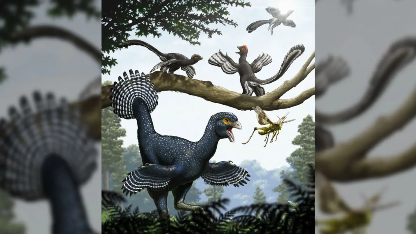 Simulated Dinosaurs Show Wings First Lured Insects to Prey