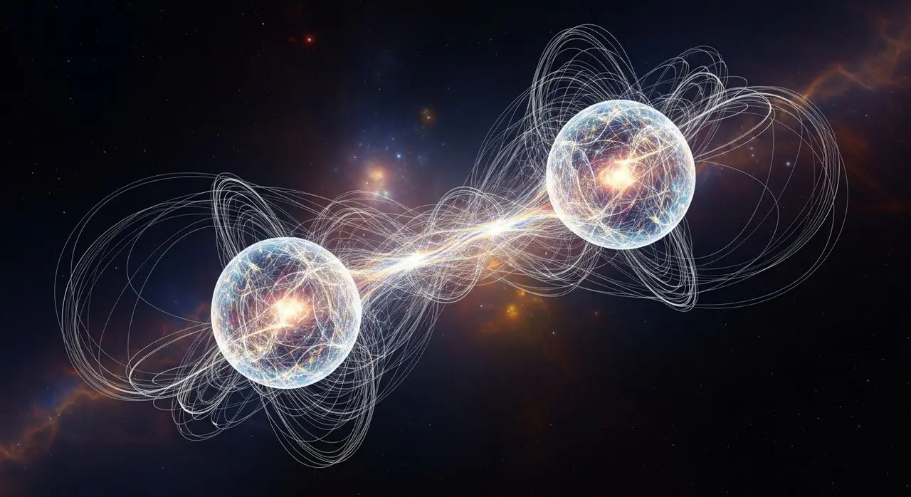 Entangled beams of light
