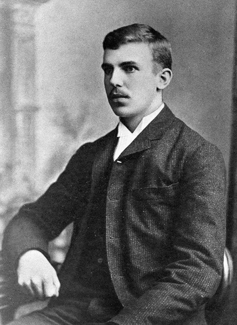 Ernest Rutherford aged about 21 in New Zealand, before he won the scholarship that took him to Cambridge