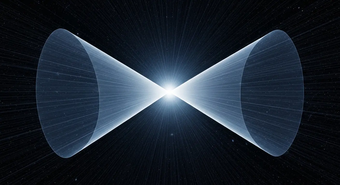 Light cone in interstellar space
