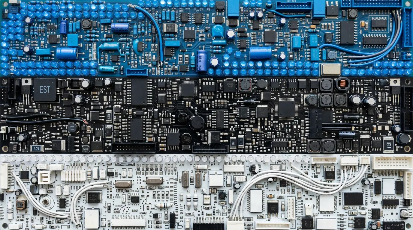 Estonia quantum computing companies, the Estonian flag rendered in circuit boards