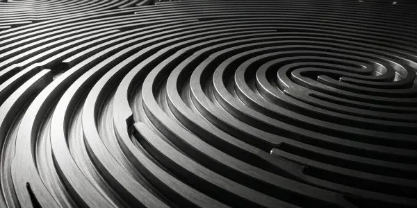 Concentric ridges like a giant fingerprint