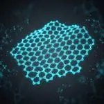 Honeycomb graphene sheet bending into a chip-like structure