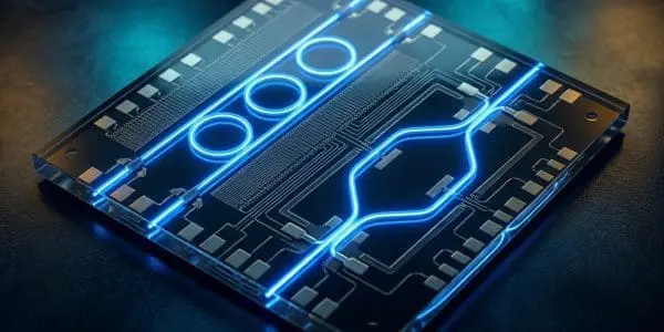 A silicon-photonics chip