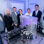 Inside the computer: Prof. Dr. Dr. Thomas Lippert, Director of JSC, and Prof. Dr. Kristel Michielsen, Director of JSC, D