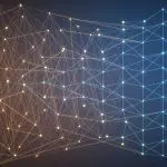 A neural network beside a crystalline qubit lattice