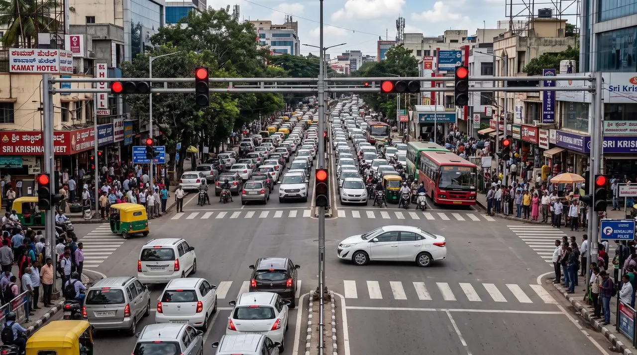 City traffic as a network