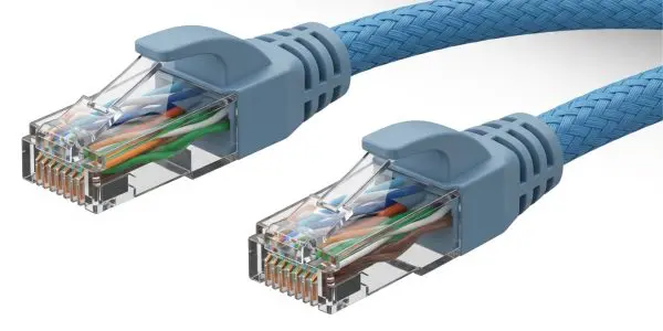 Network cables with transparent connectors