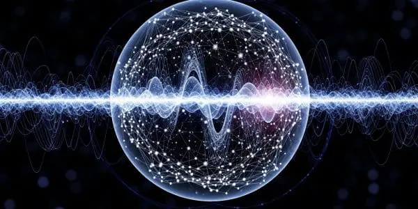 Waveform passing through a networked sphere