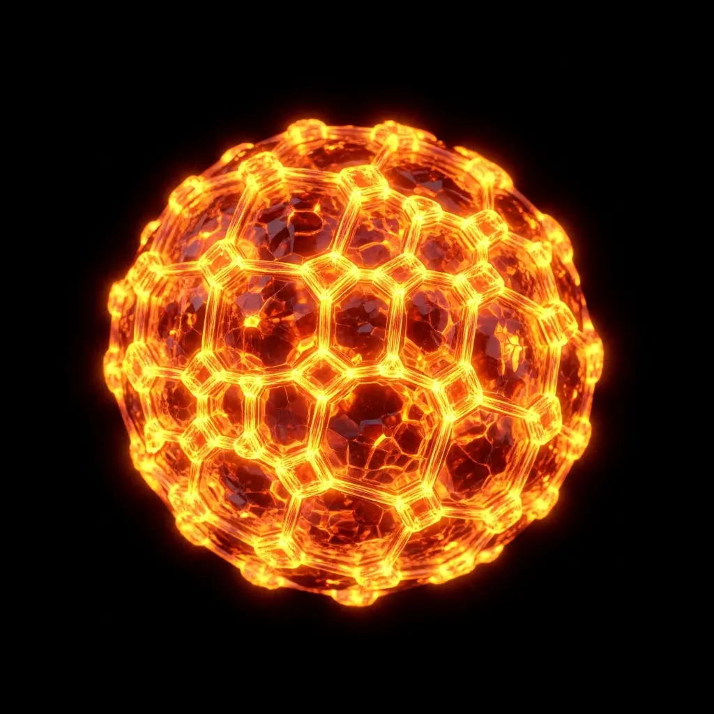 Crystal lattice under high heat glow yet maintaining order, entropy barrier subtly protecting structure, ultra macro detail