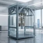 How to prepare for quantum computing: a dilution refrigerator quantum computer installed in a corporate office