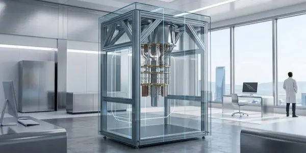 How to prepare for quantum computing: a dilution refrigerator quantum computer installed in a corporate office