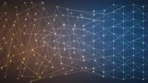 A neural network beside a crystalline qubit lattice