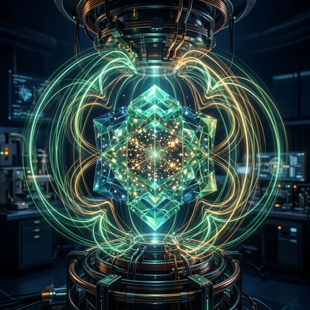 Crystal lattice holding qubits as long-lived spin states