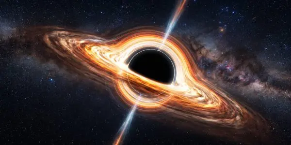 A black hole with a bright accretion disc