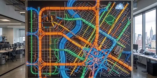A metropolitan quantum network map