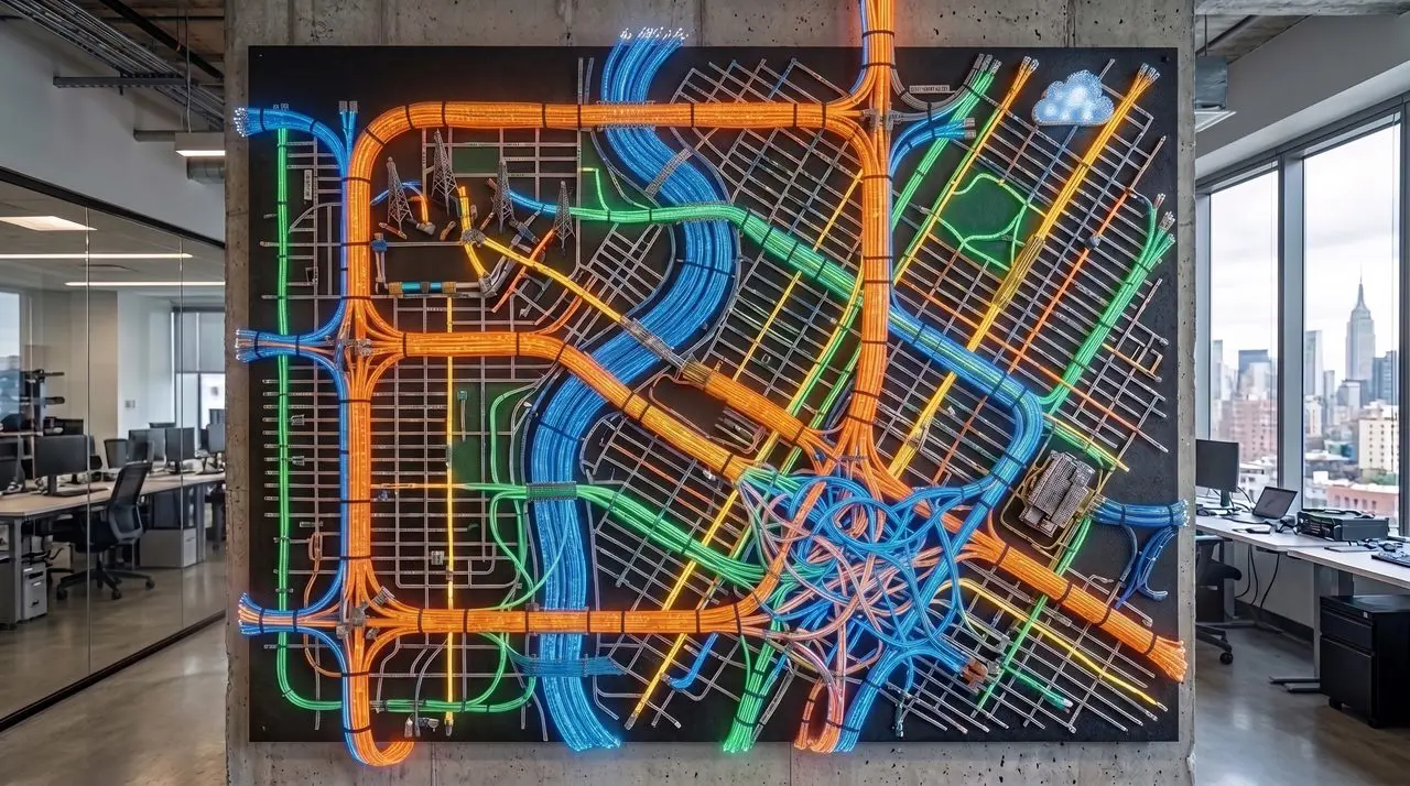 A metropolitan quantum network map