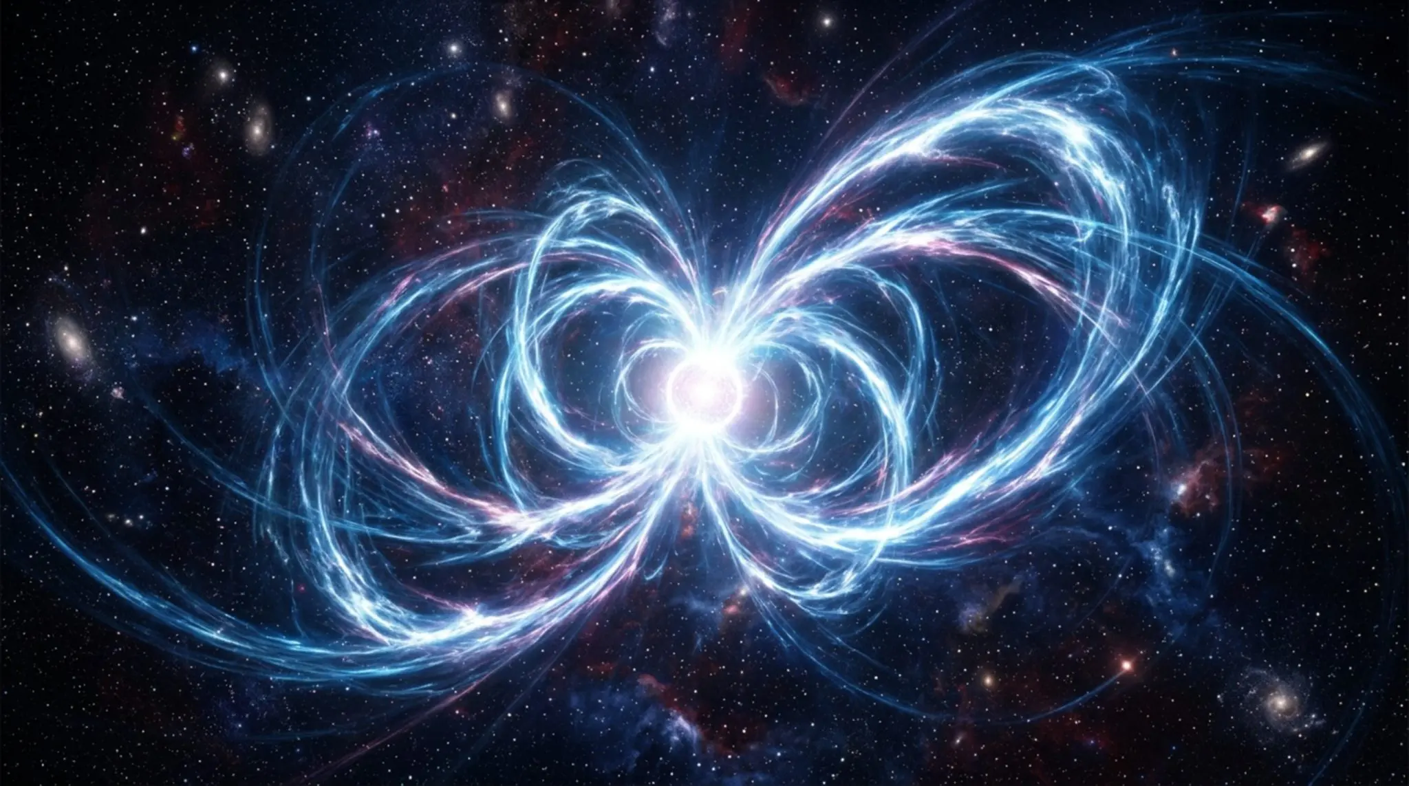 A magnetar wrapped in looping field lines
