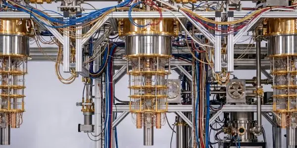 A dilution-refrigerator quantum computer