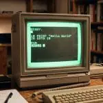 A vintage computing terminal