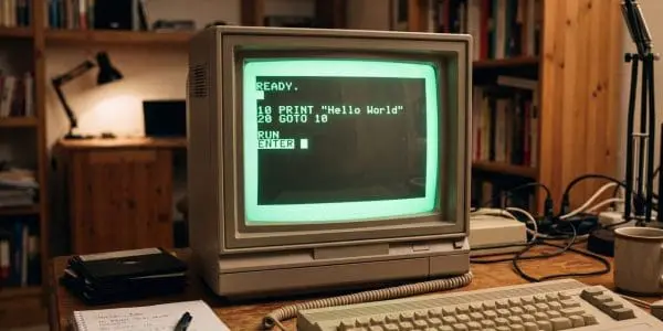 A vintage computing terminal