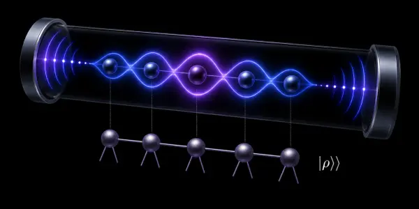 a driven quantum mechanical system in which a specific low-energy state is excited