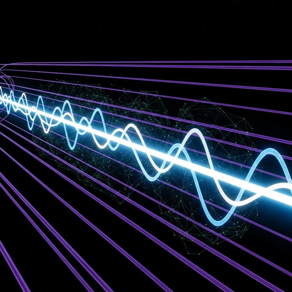Electron path moving through magnetic field lines while remaining coherent and undistorted