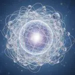 Atomic model with orbital paths