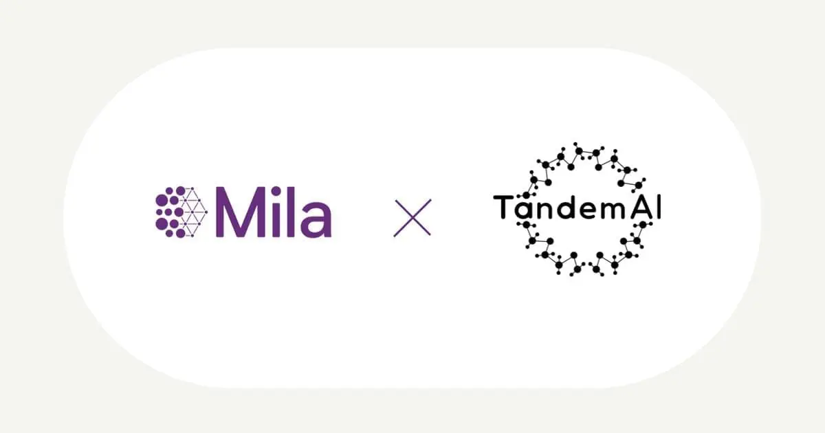 Mila and TandemAI Partner on AI-Driven Therapeutics