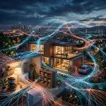 Mesh of connected sensor nodes with active links
