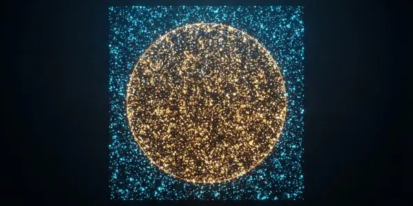 Scattered points filling a circle inscribed in a square