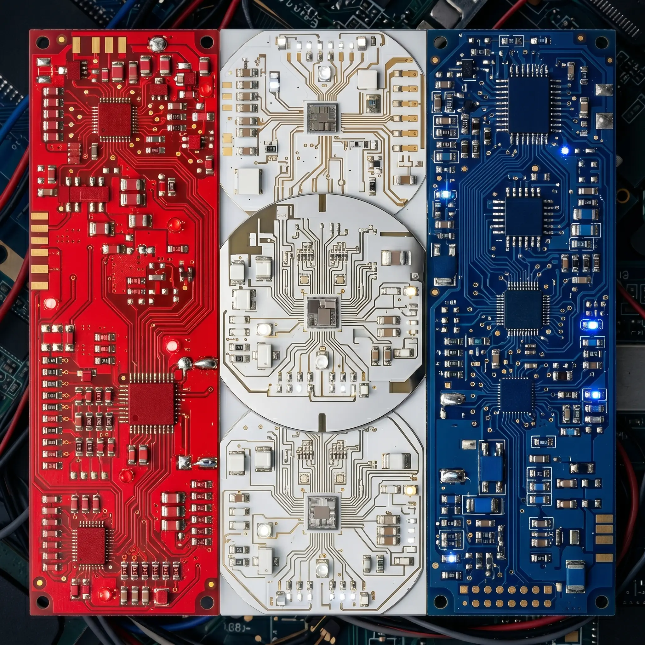 Netherlands quantum computing companies: red, white, blue circuit-board flag