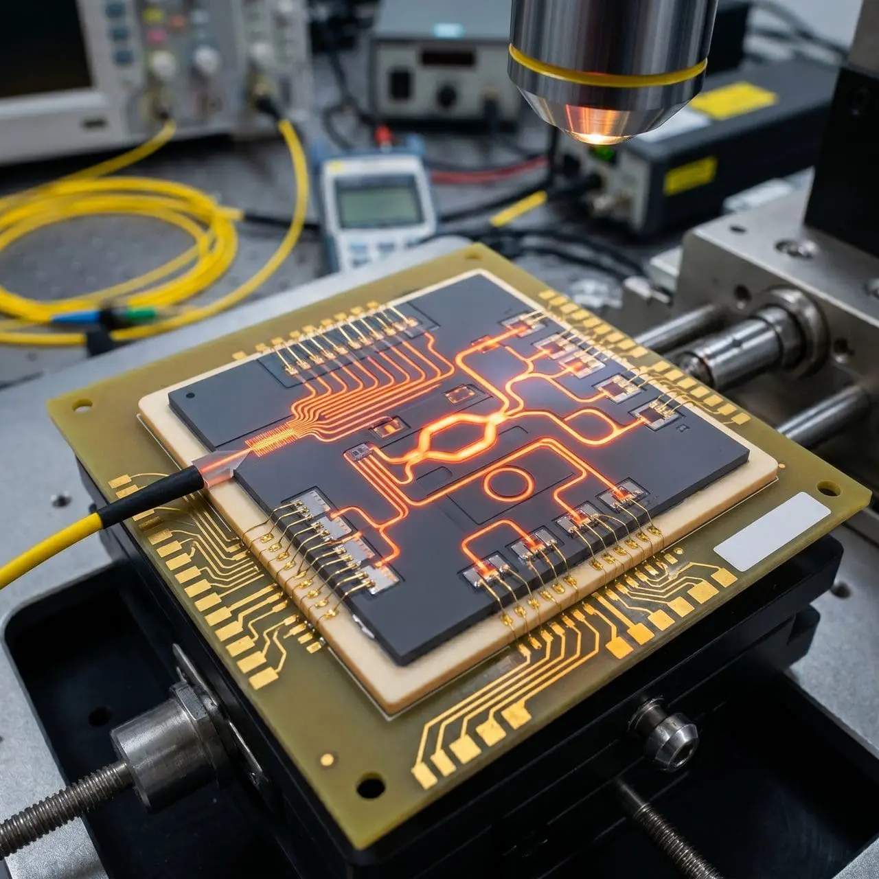A photonic processor chip