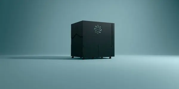Pasqal neutral-atom quantum computer, the PSQL company quantum processing unit cabinet