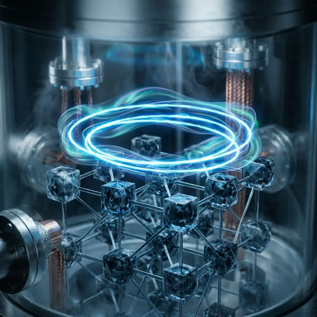 Levitating superconductor pellet above a magnet