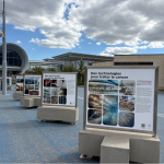 The exhibition on the Esplanade des Particules