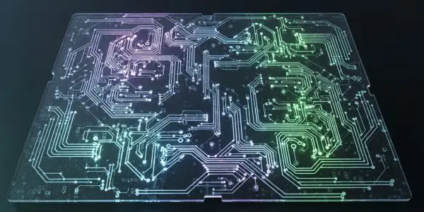 Semi-transparent circuit board