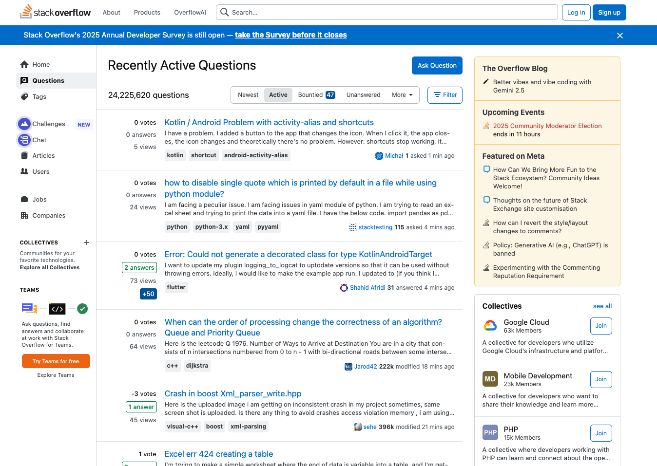 Stack Overflow's Decline Caused by AI. From Developer Hub to Near-Extinction?