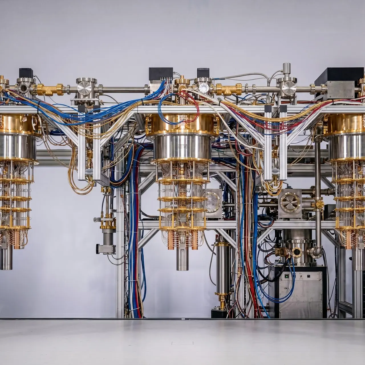 A dilution-refrigerator quantum computer