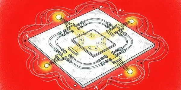 Chip with four illuminated input ports