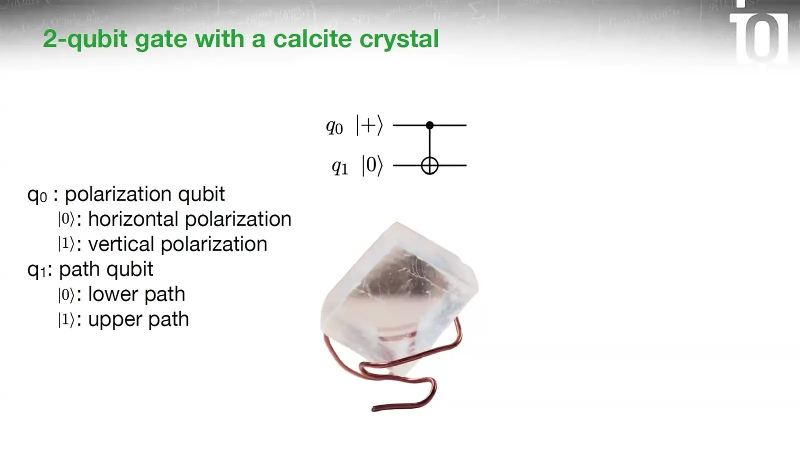 Quantum Education At Qce26 Made First Contact Cheap Calcite crystal used as a two qubit gate for laser light in a low cost classroom kit