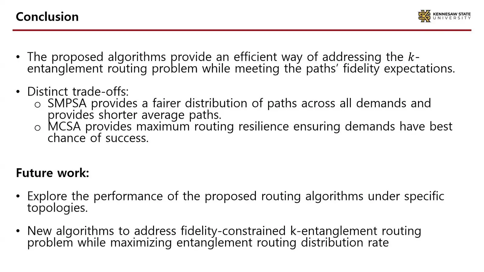 Slide comparing two schedulers for entanglement routing paths.