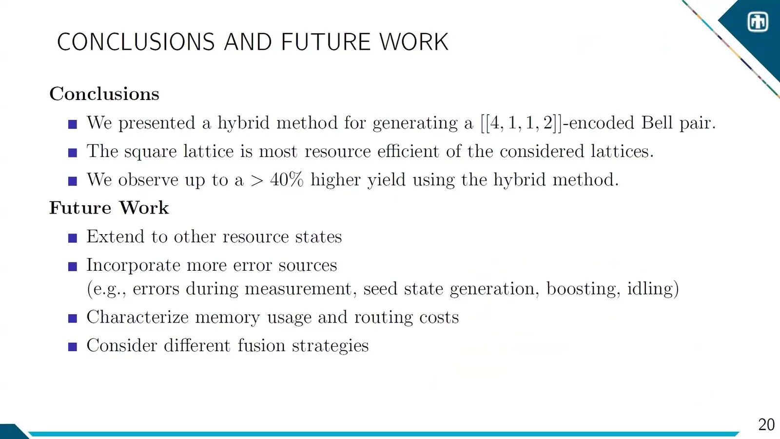 Slide on a hybrid way to make encoded Bell pairs for photonic fusion based quantum computing.