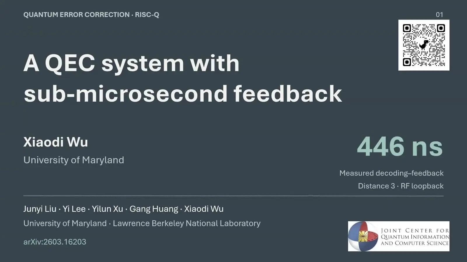Quantum Error Correction At Qce26 Became A Race For The Decoder Time for a full error correction loop, from readout through decoding to feedback, in the RISC Q system