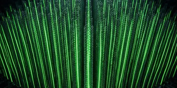 Vertical carbon-nanotube array merging into a circuit layer