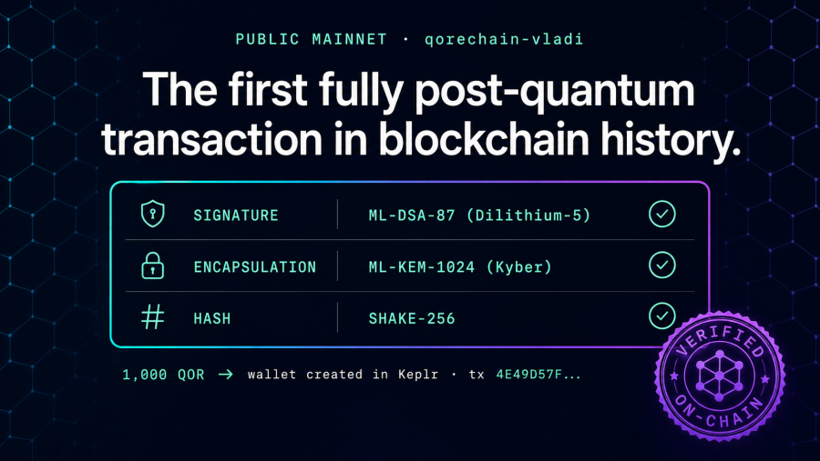 QoreChain’s 1,000 QOR Transfer Validated on Keplr Wallet
